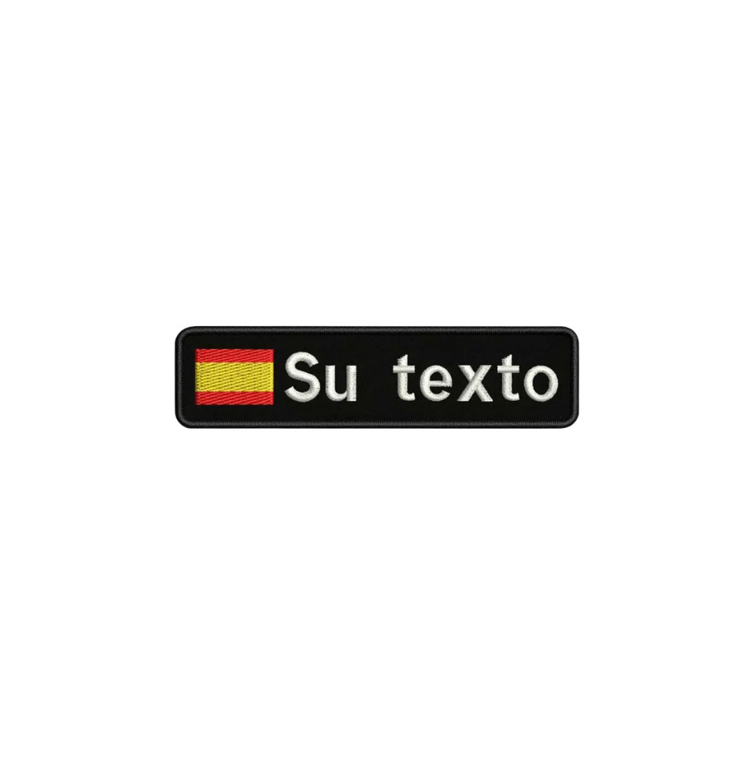 PERSONALIZED PATCH WITH SPANISH FLAG